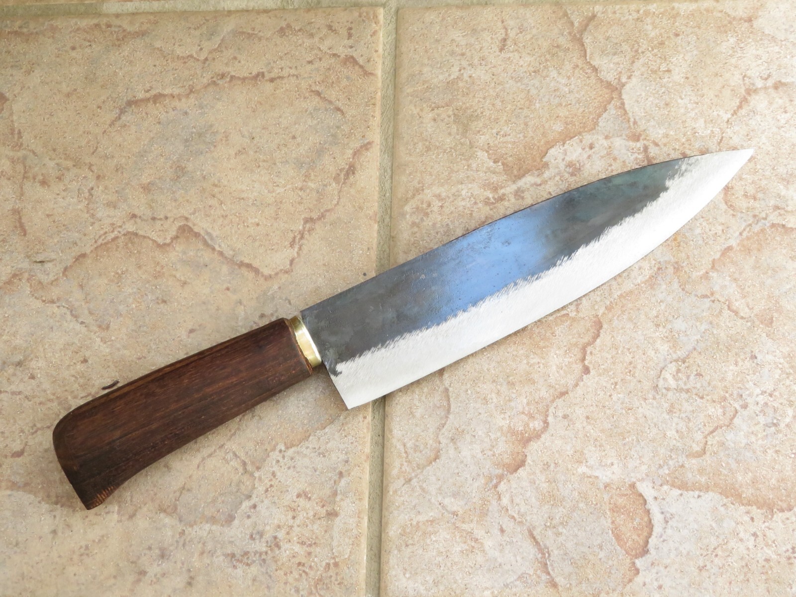 Crude – 8 Inch Premium Chef Knife , Carbon Steel, Forged and Sharp !
