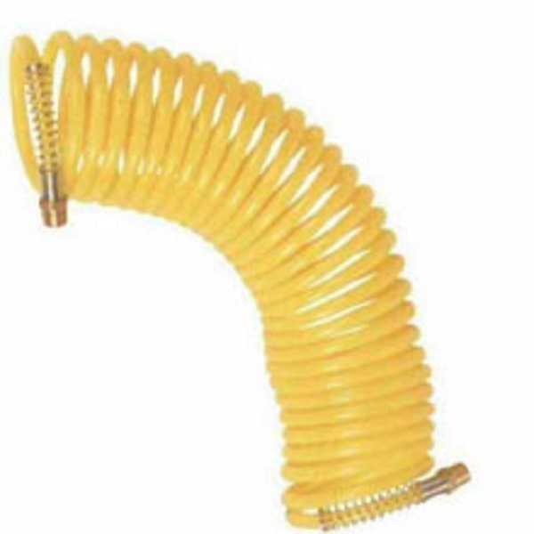 1/4″ x 25ft Recoil Air Hose Re coil Spring Ends Pneumatic Compressor Tool 200psi