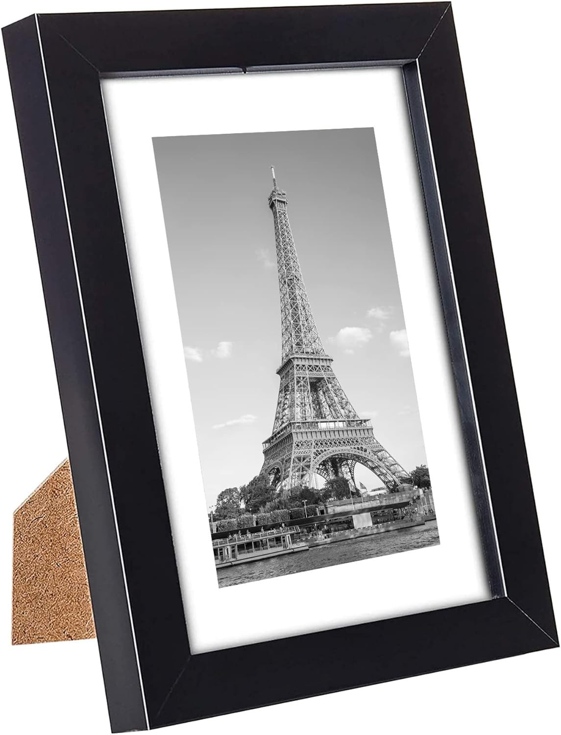 10 Pack Black 5×7 Picture Frames Display 4×6 with Mat Wall or Tabletop Mount