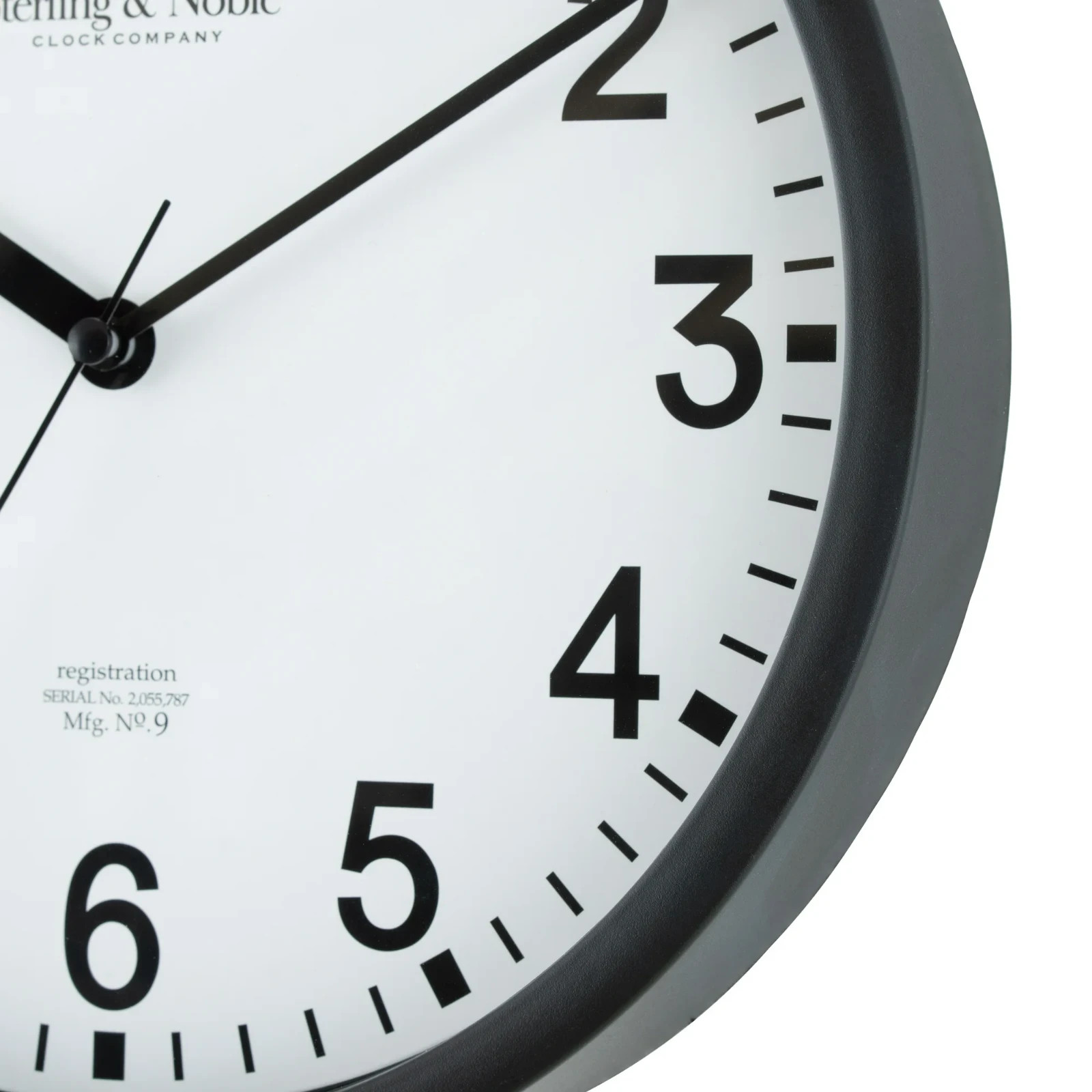 Mainstays Basic Indoor 8.78″ Black Analog Round Modern Wall Clock