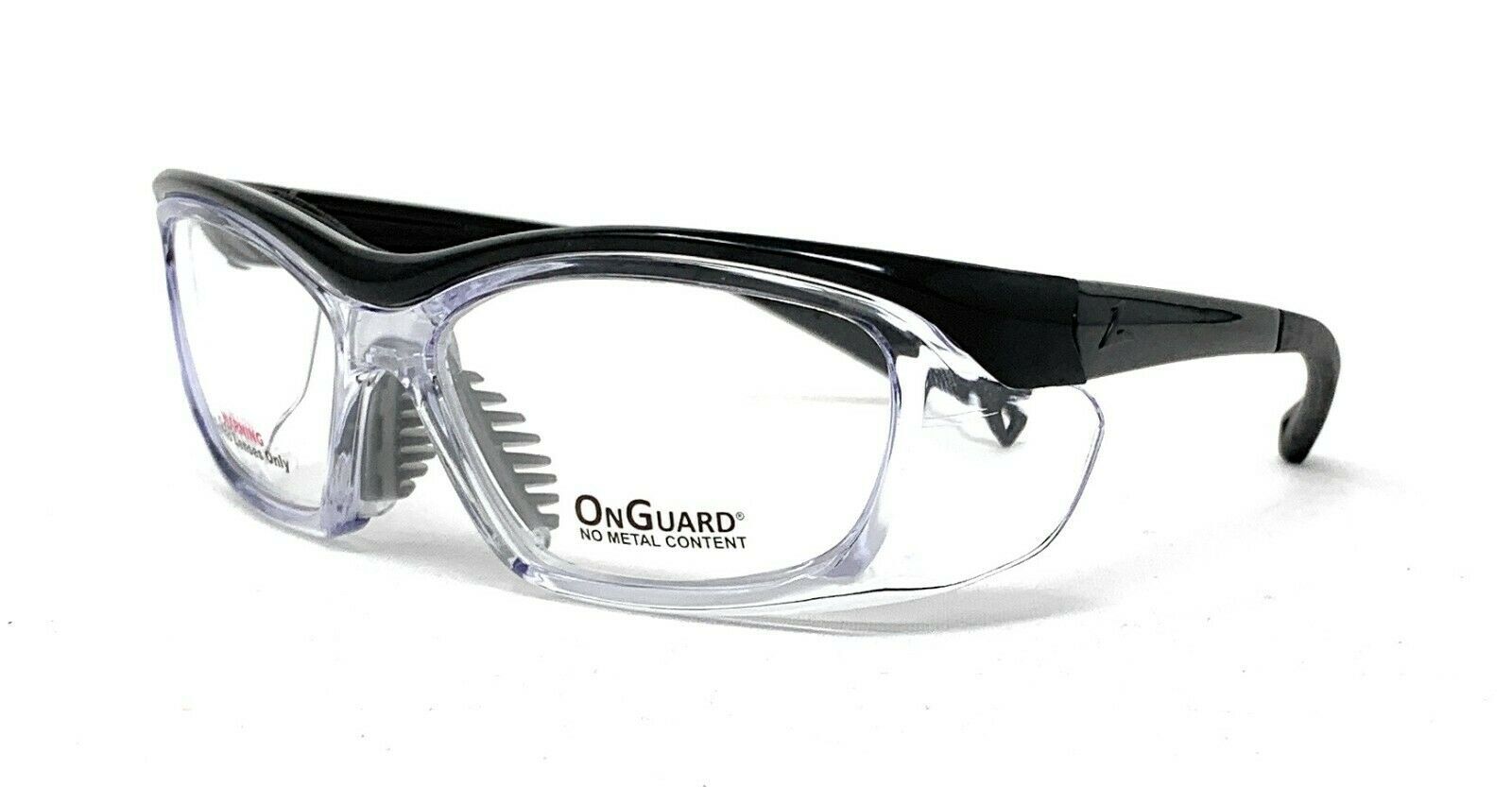 OnGuard Safety RxAble Eyewear OG-220S Black Clear Goggles Large 58mm Small 55mm