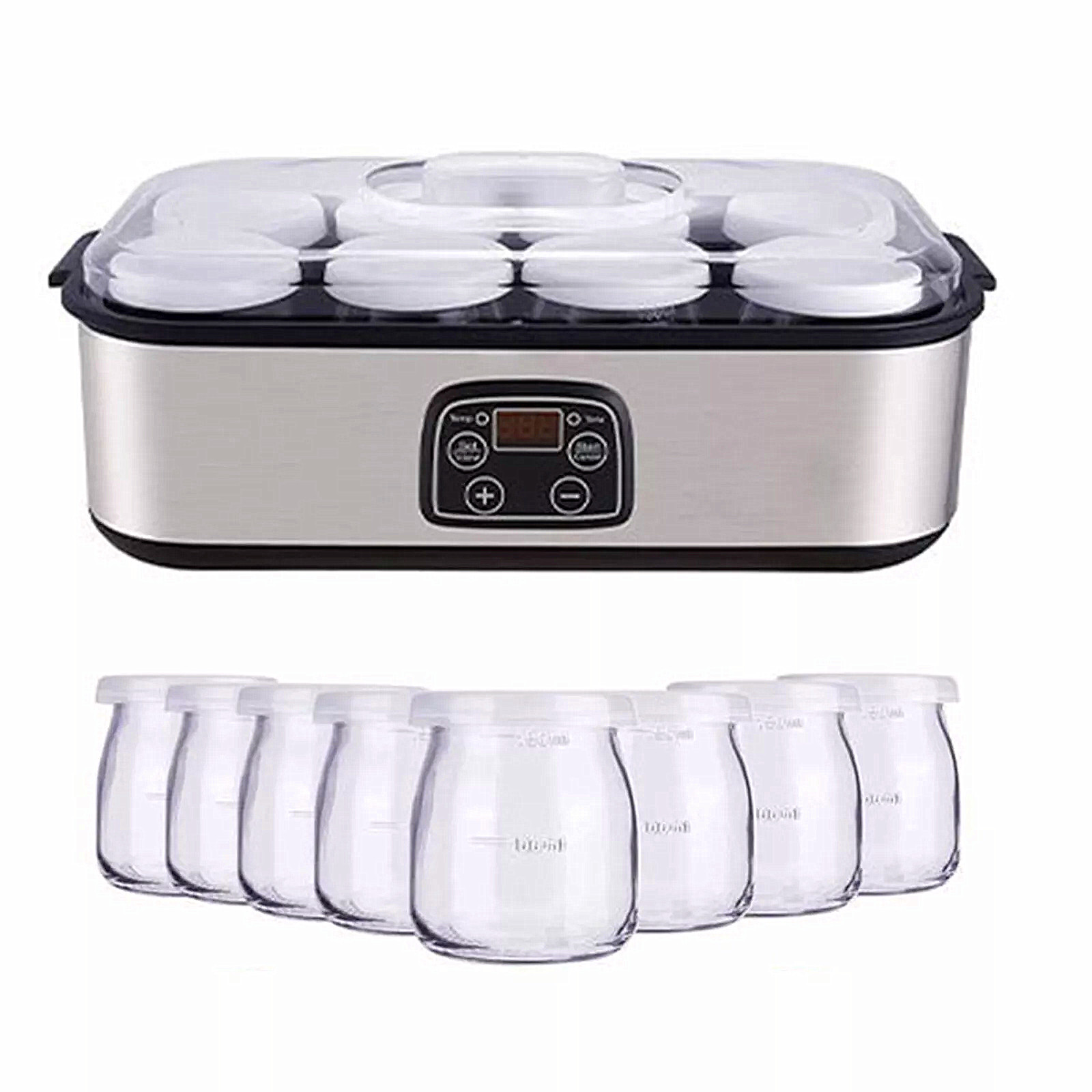 Ultimate Probiotic Yogurt Maker Machine Temperature &Time Control w/8 Glass Jars