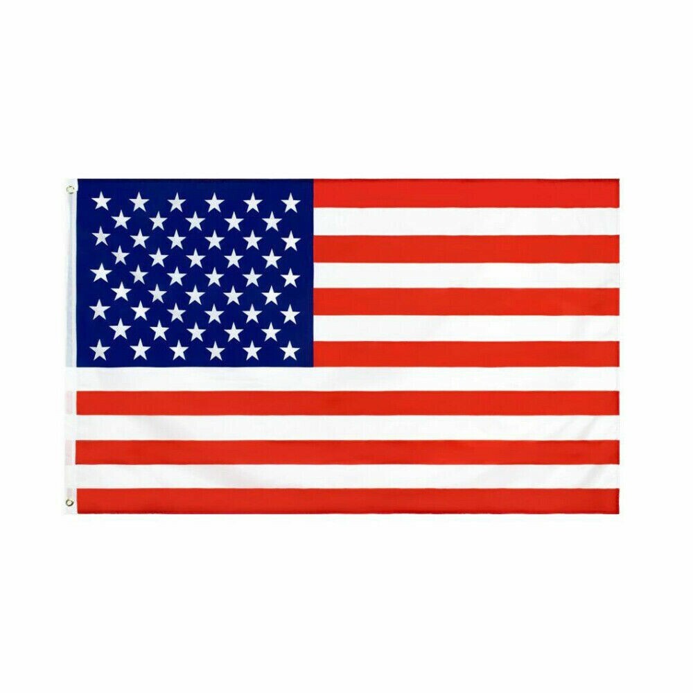 2 PACK 2.5 x 4 Ft American Flag w/ Grommets, United States Flags, US America