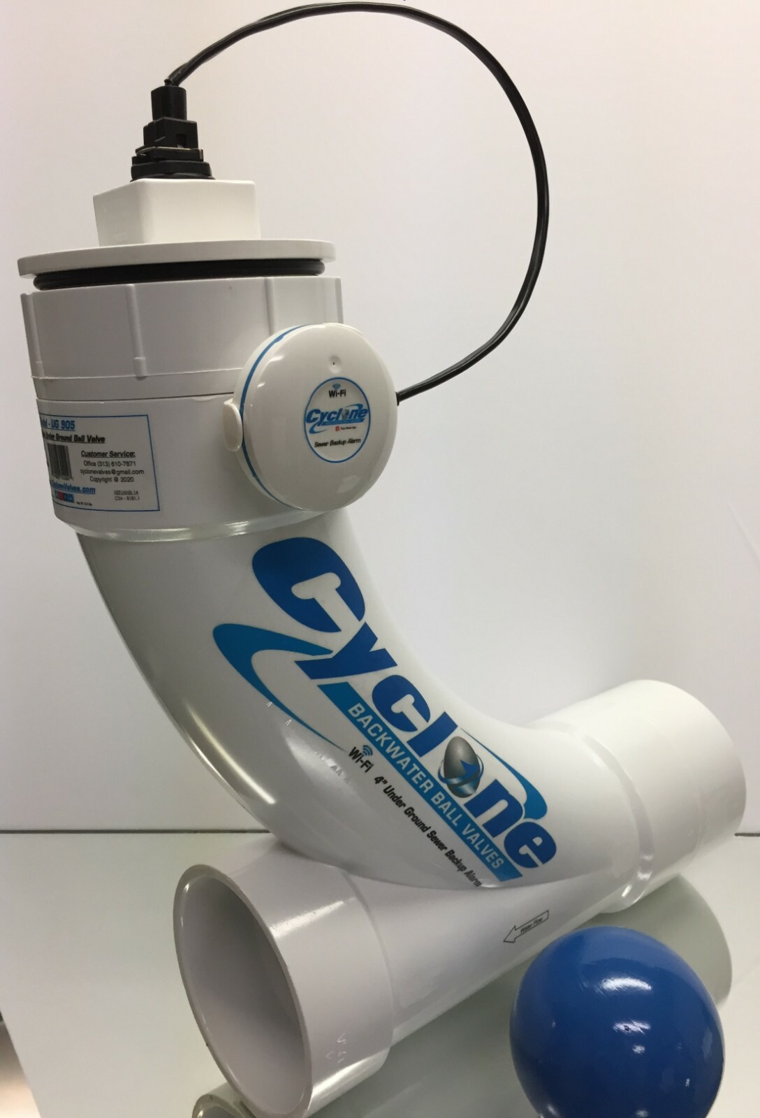 4” Wi Fi Under Ground Main Backwater Valve – Indoor / Outdoor