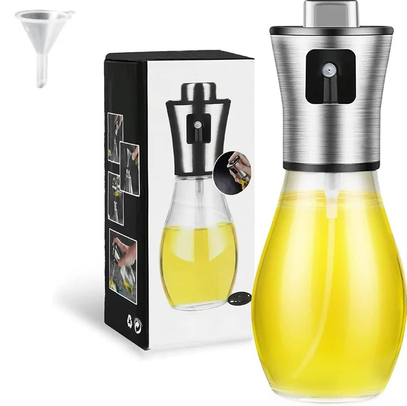 1 pc Glass Olive Oil Sprayer 200ml Cooking Oil Spray Bottle for Frying BBQ