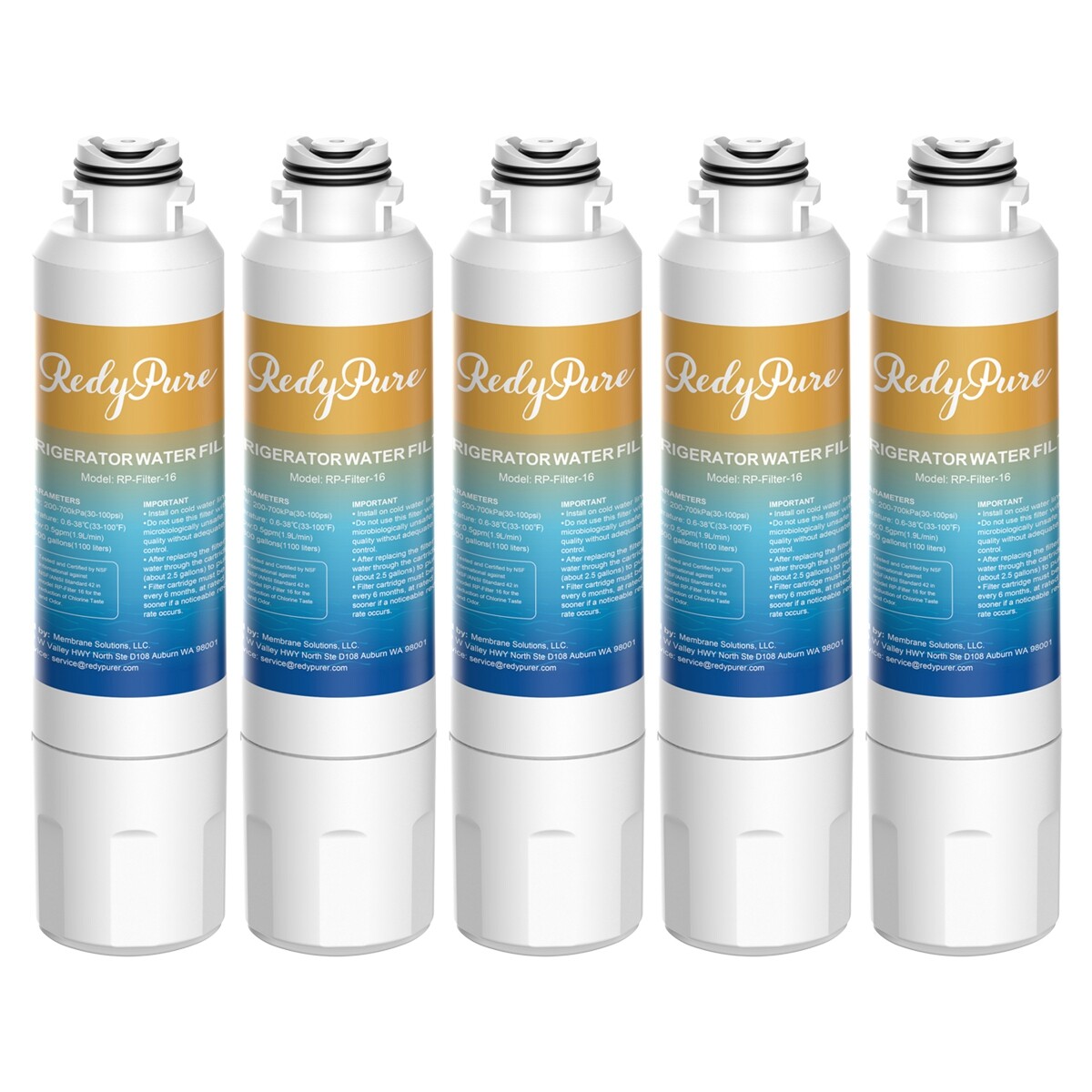 5 Pack Replacement For Samsung DA29-00020B HAF-CIN/EXP Refrigerator Water Filter