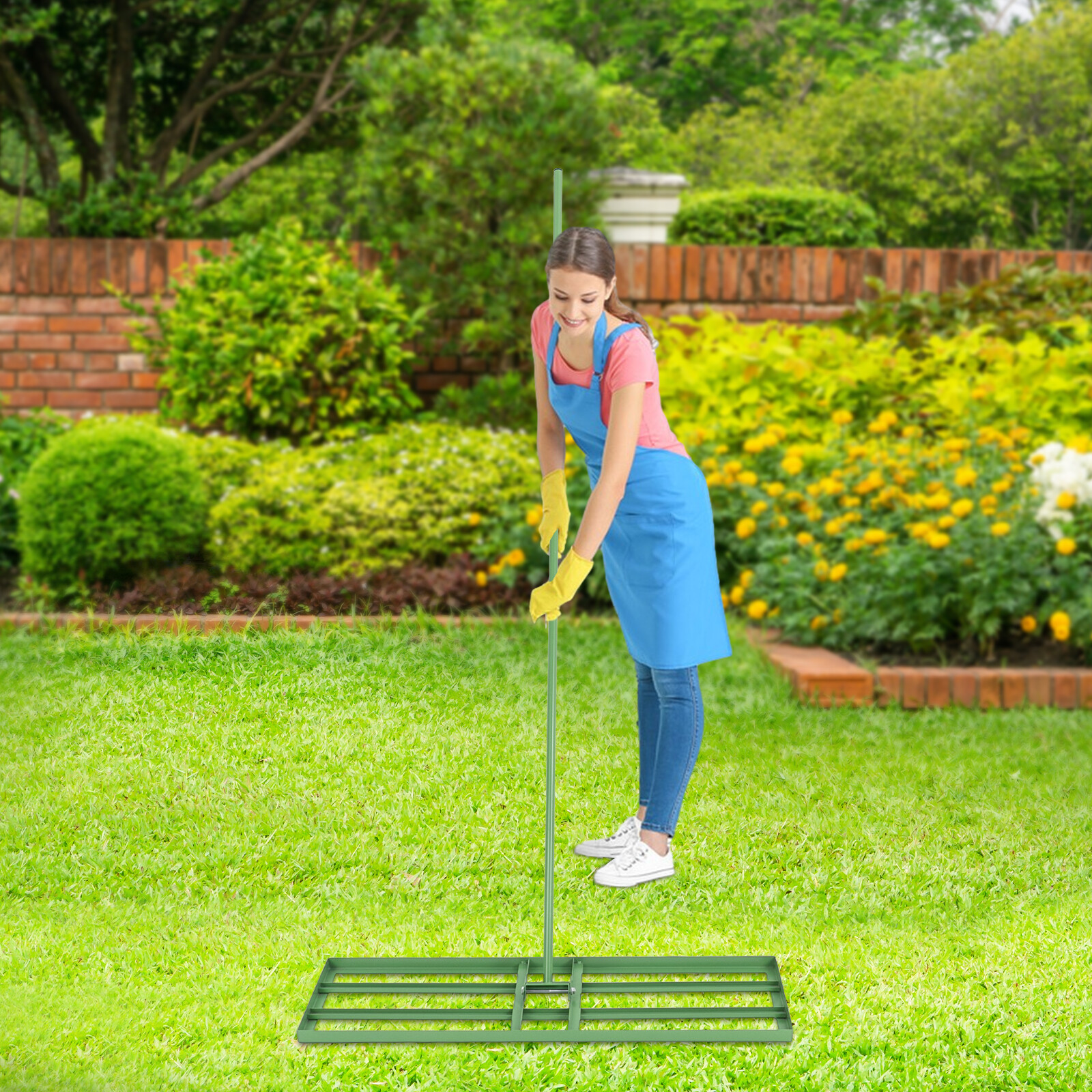 35.83*9.84in Lawn Leveling Rake for gardens, farms, lawns, yards, soccer fields