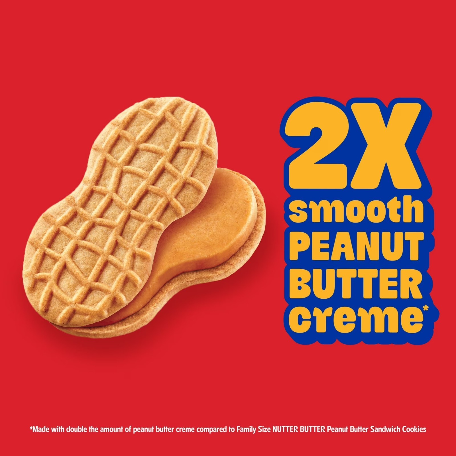 Nutter Butter Double Nutty Peanut Butter Sandwich Cookies 15.27 oz Family
