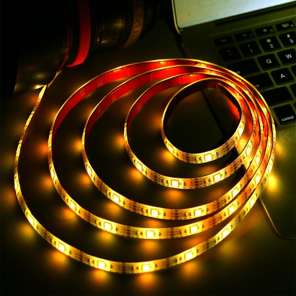 Battery Powered LED Strip Lights 24Keys Remote Controlled DIY Indoor & Outdoor