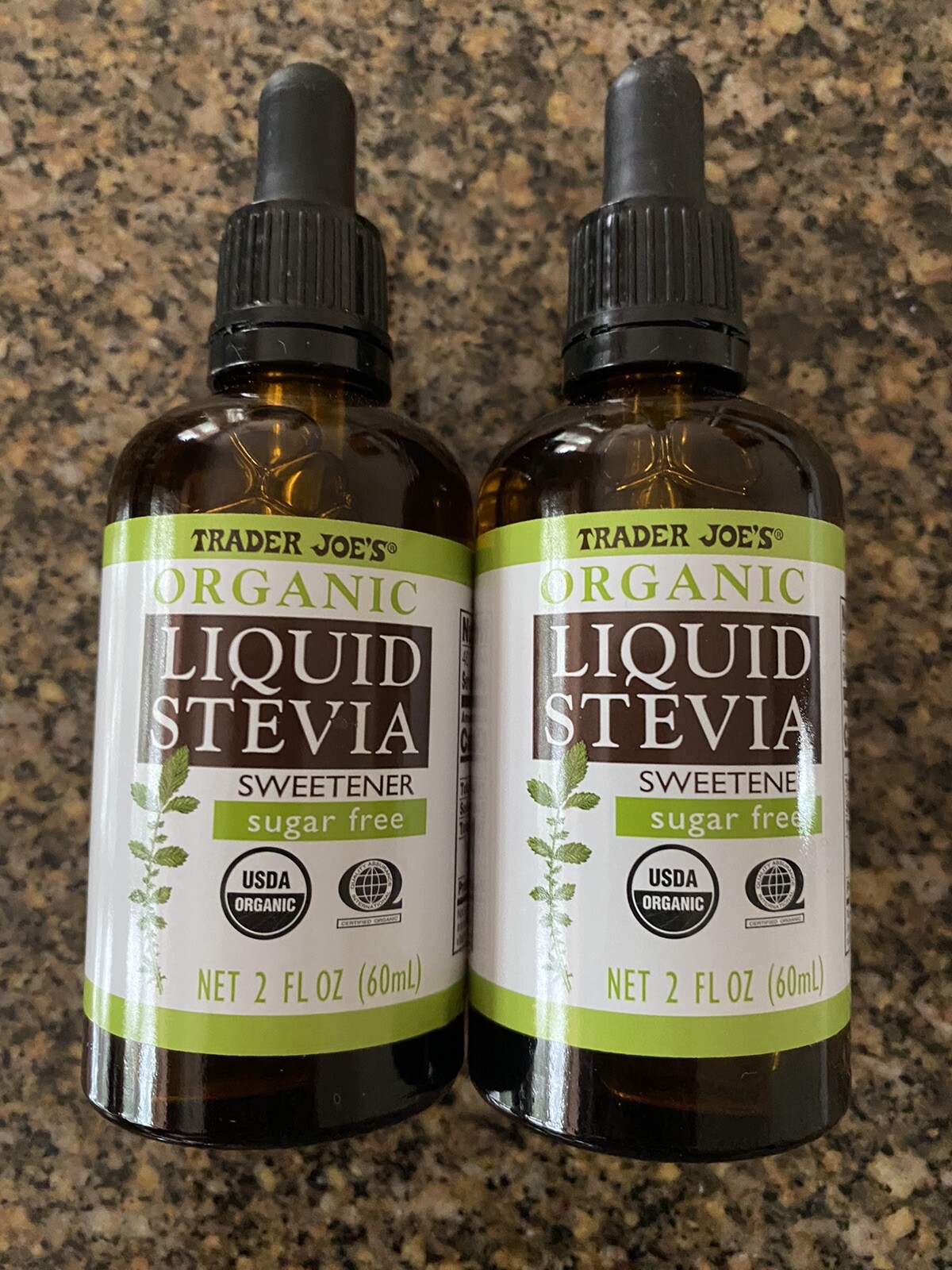 2 Pack Trader Joe’s Organic Liquid Stevia Sweetener Sugar-Free 2oz Vegan EXP2027