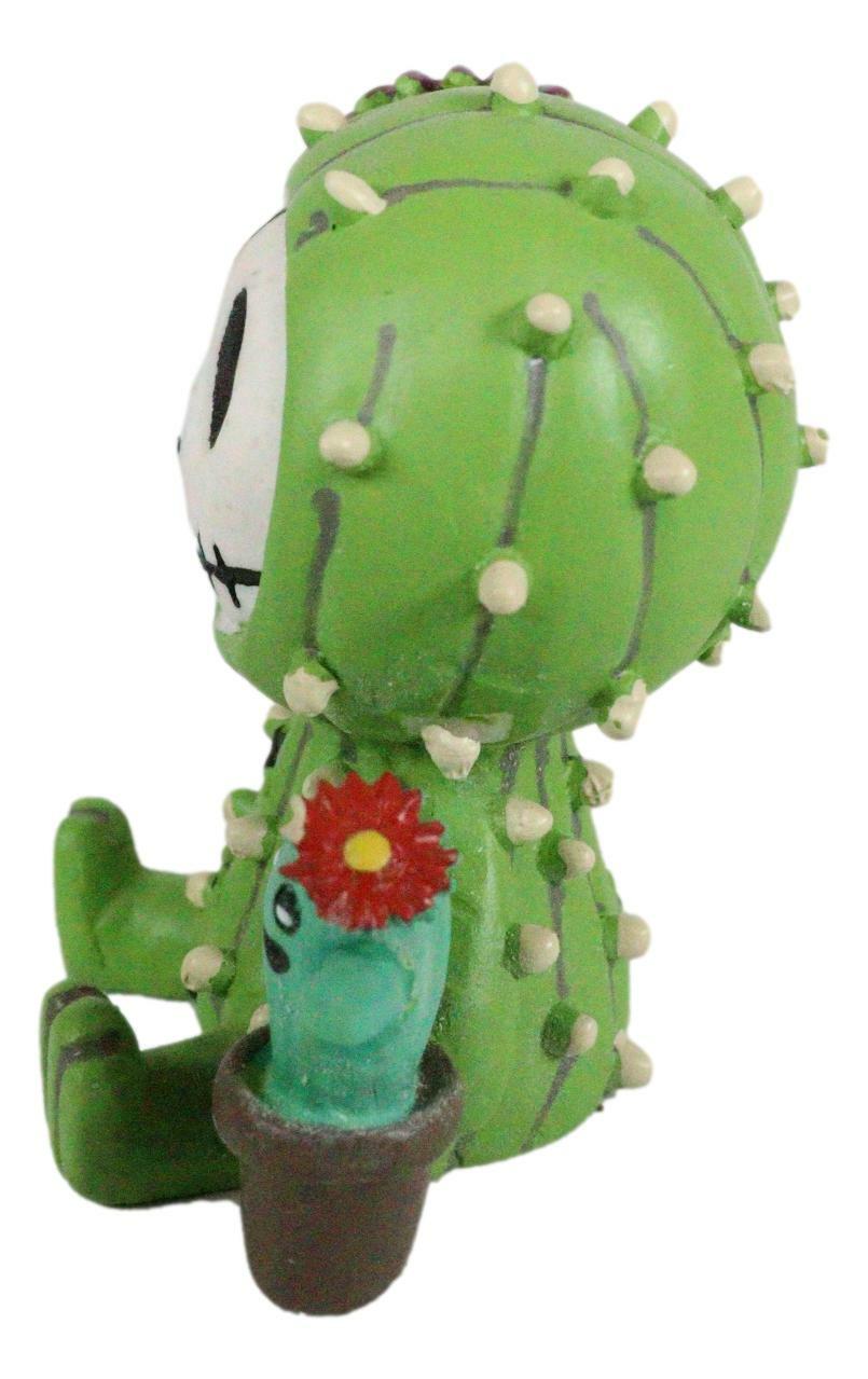 Ebros Furry Bones Desert Cacti The Prickly Cactus Costume Monster Figurine 2.75H