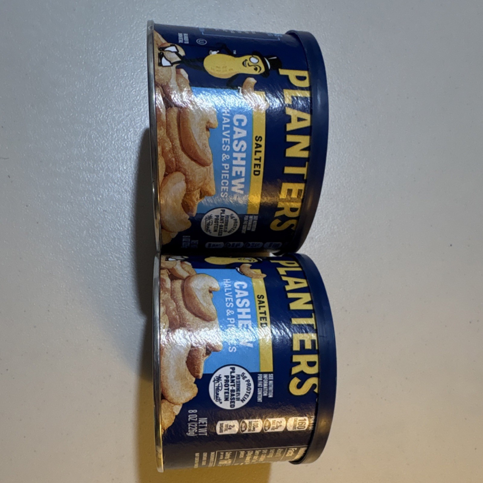 Planters Salted Cashew Halves & Pieces 2 Pack 8 oz Baking Nut & Seed Snack