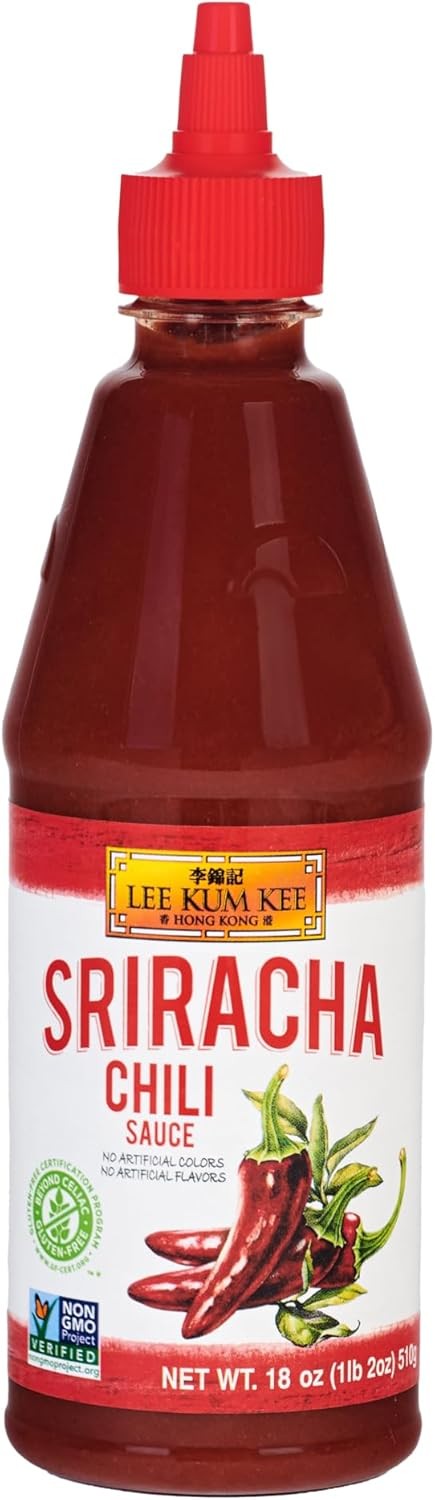 Sriracha Chili Sauce Plastic Bottle (18 oz – 1 Pack), Gluten Free, Non-GMO,