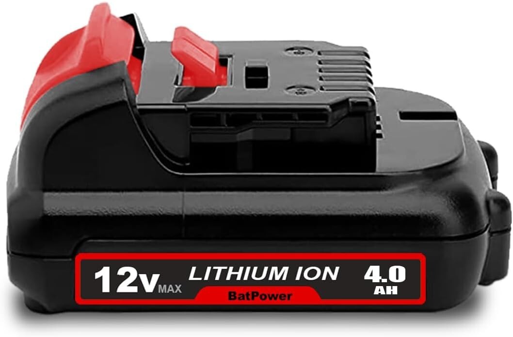 BatPower 12V 4Ah Compact Battery Compatible with Dewalt 12V MAX XR 4.0Ah DCB120