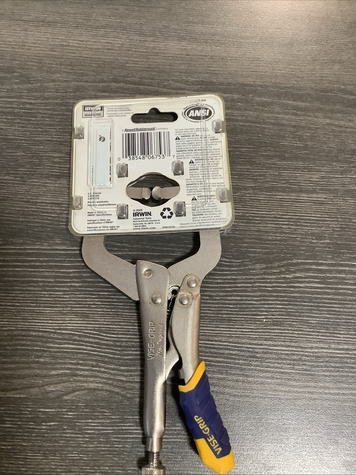 C-CLAMP LOCKING 6R FAST RELEASE 6IN IRWIN LOCKING PLIERS