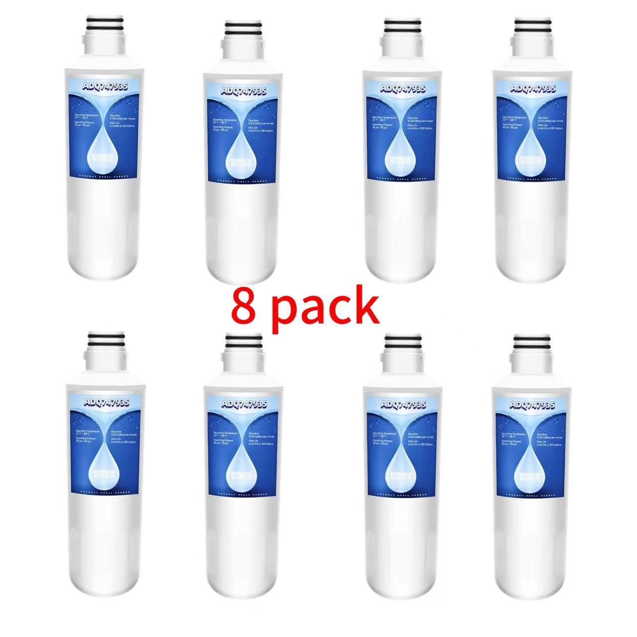 8pack Replacement Fridge Refrigerator Ice Water Filter LG LT1000P ADQ747935