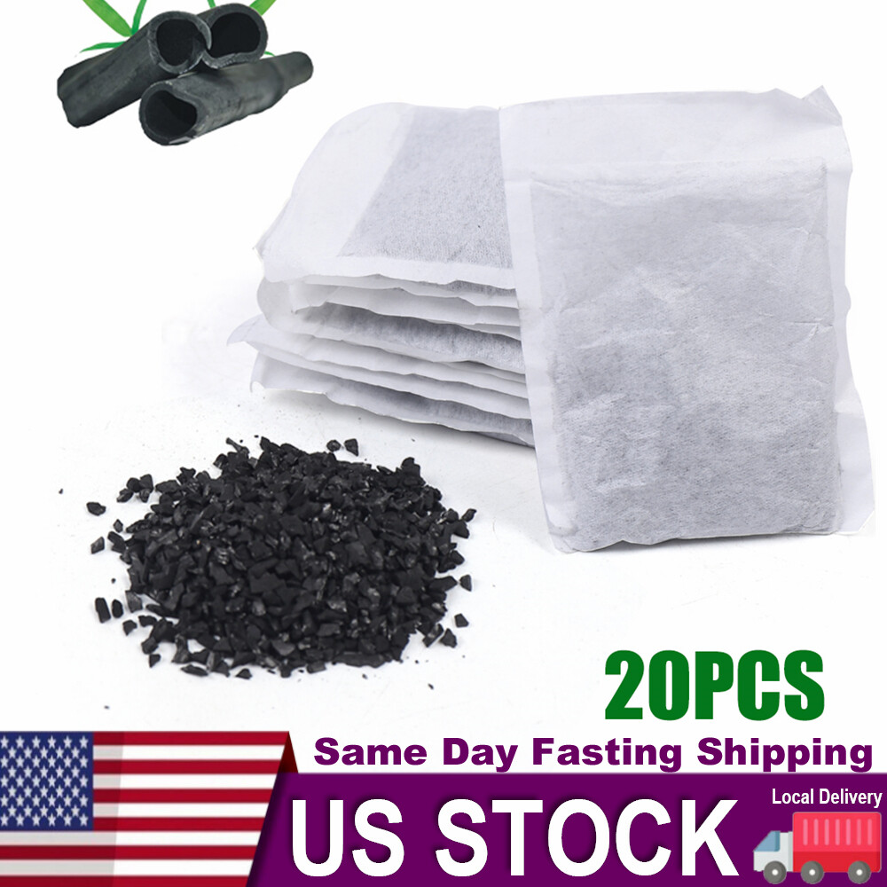 20 Pack Activated Carbon Charcoal Filter Bags Kit For Water Distiller Purifier