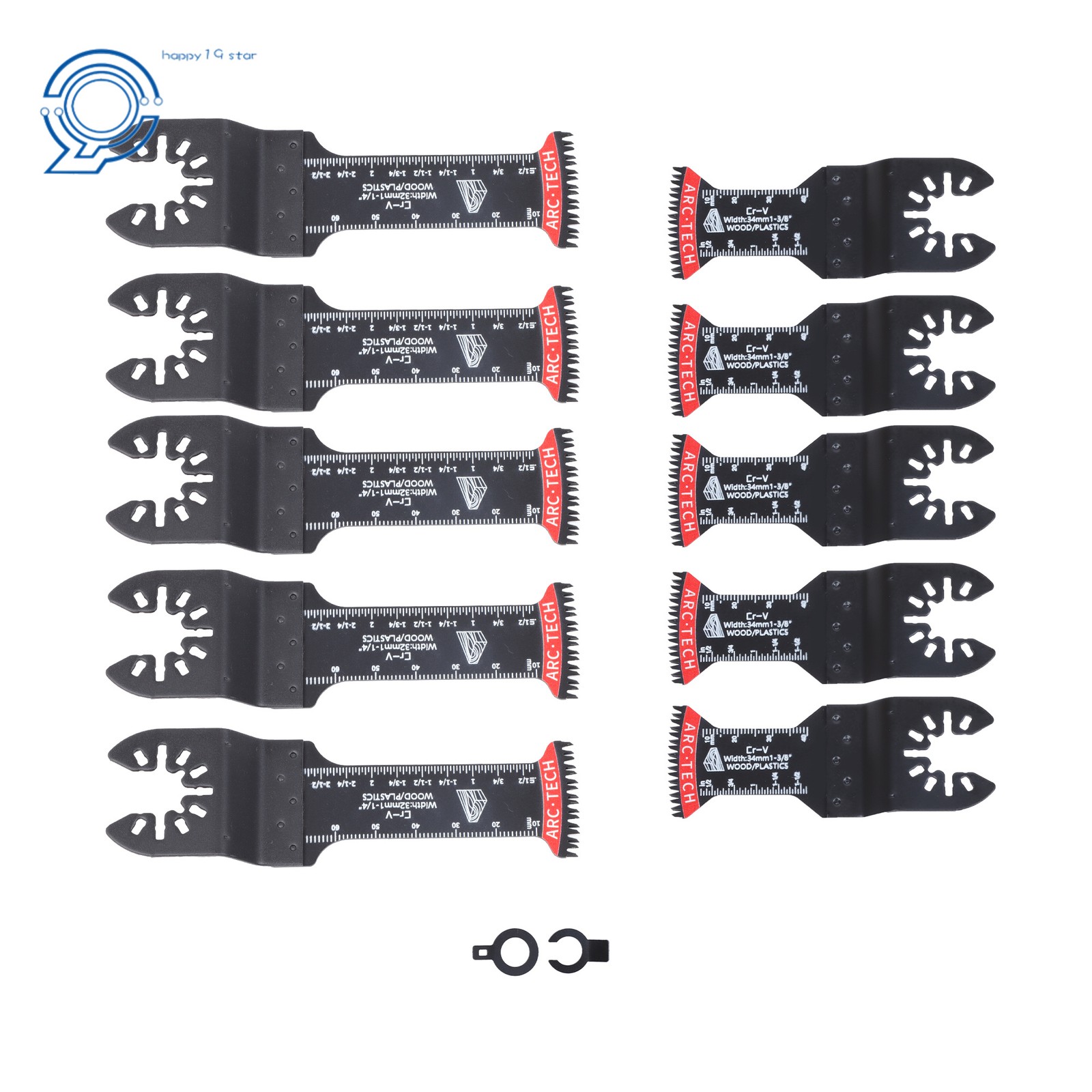 Japanese Tooth Oscillating Saw Blades 10PCS Extra-Long Arc Edge Multi Tool Blade