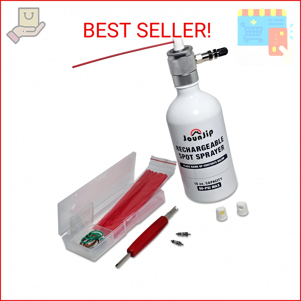 JOUNJIP Refillable Non Aerosol Compressed-Air Spray Bottle- Pressurized Sprayer,