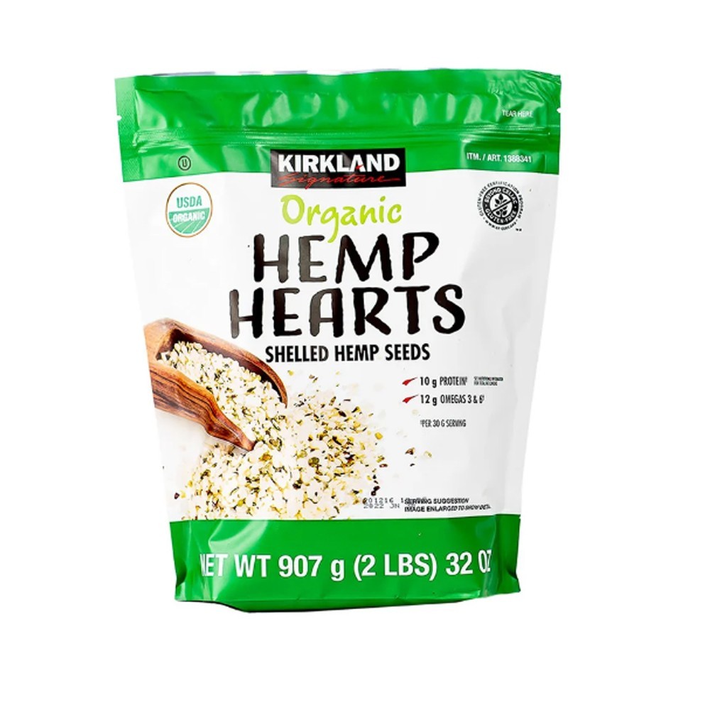 2-Pack Kirkland Signature Organic Hemp Hearts, 2-pack (4 lbs Total)
