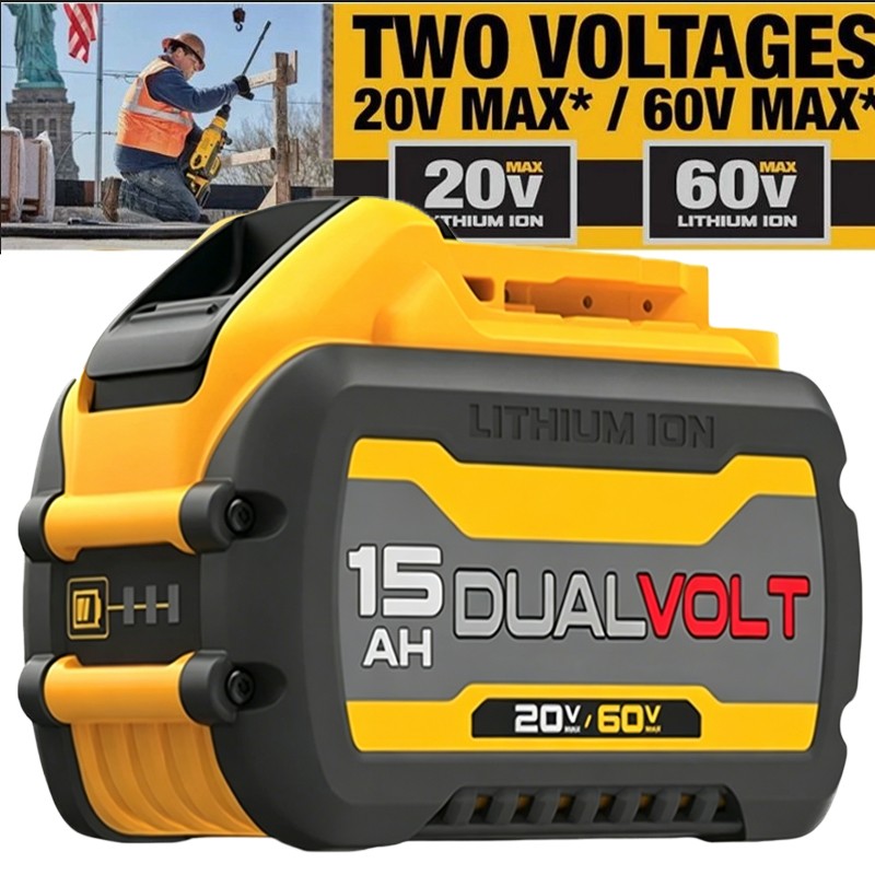 1Pack 15Ah DCB609-2 For DEWALT DCB612 20V/60V MAX FLEXVOLT Li-Ion Battery DCB609