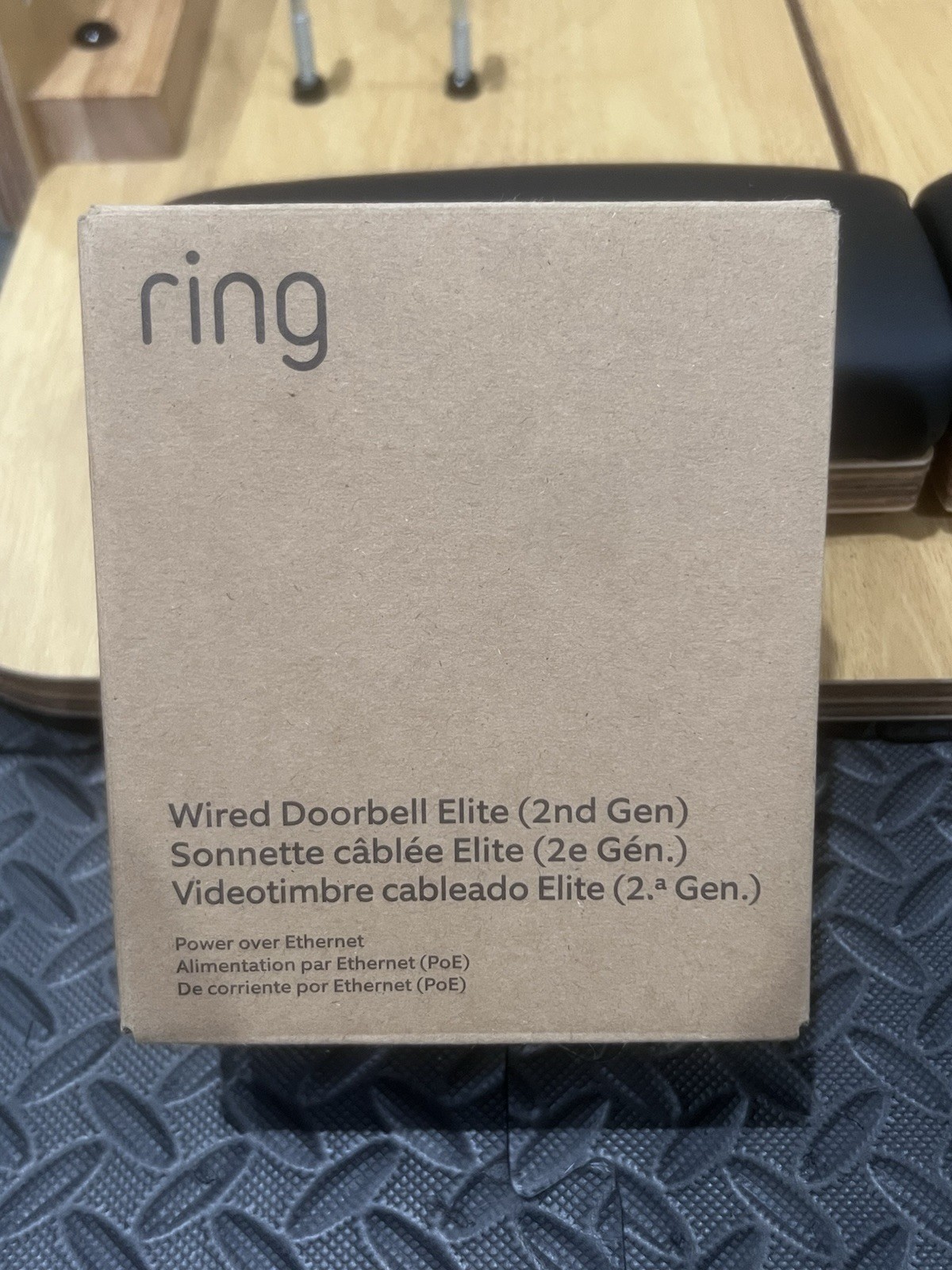 Ring Wired Doorbell Elite Latest Model Retinal 4K Deep SIlver Ethernet Power