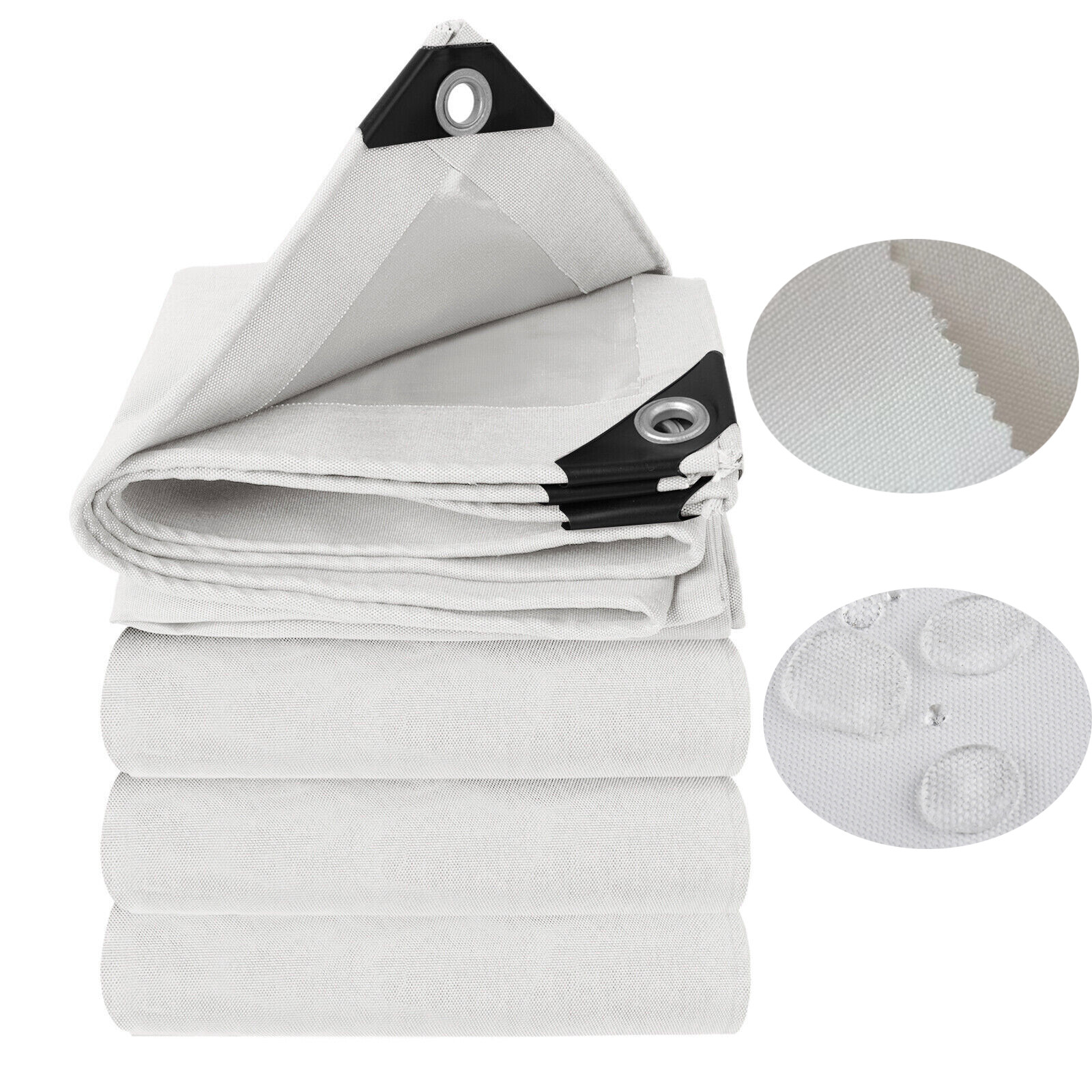18Oz Heavy Duty Cotton Canvas Tarp Tarpaulin Garden Sun Shade Tent Cover Tarps