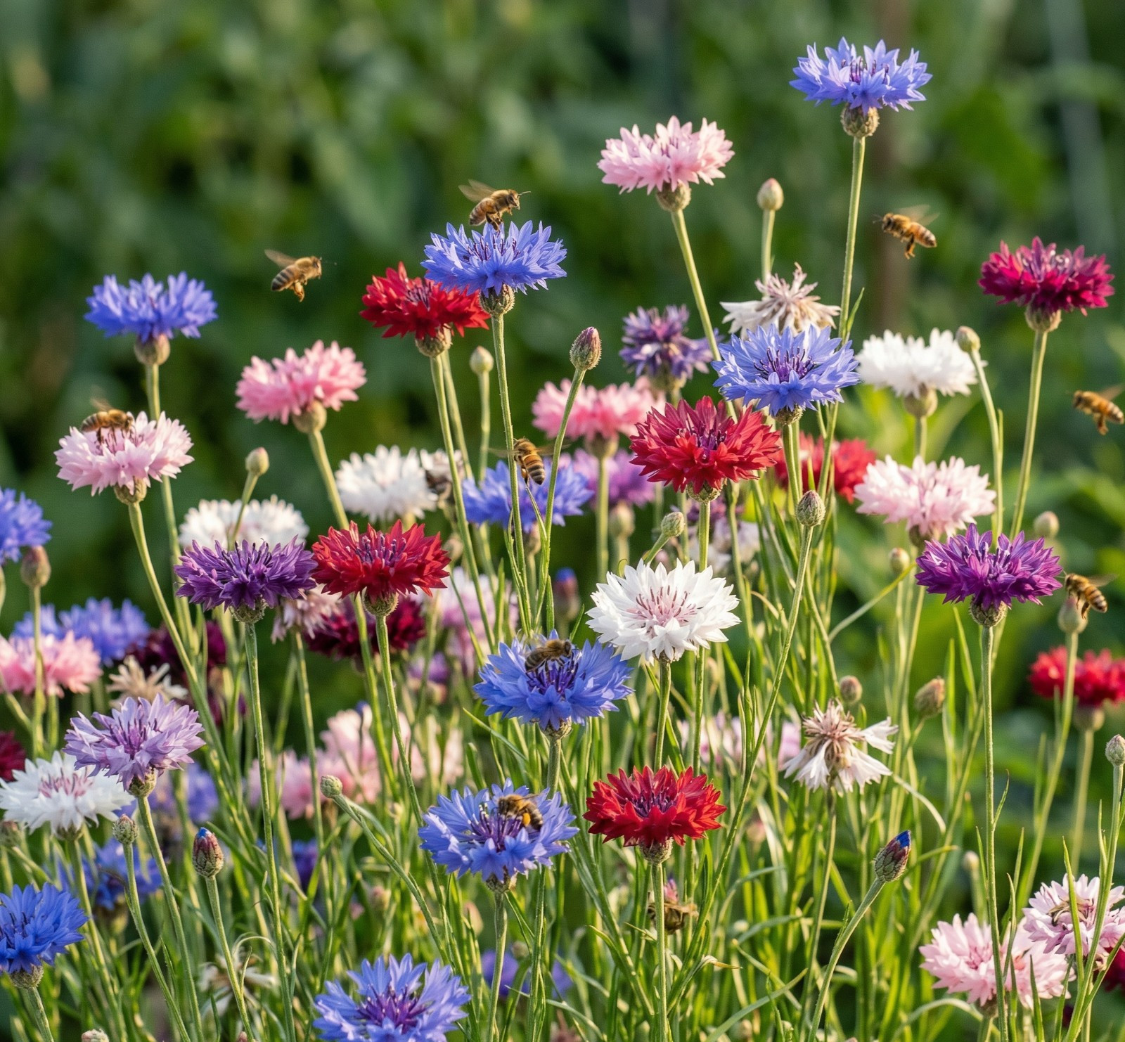Landscaper’s Pack Cornflower Bachelor’s Button TALL MIX Non-GMO 1500 Seeds!