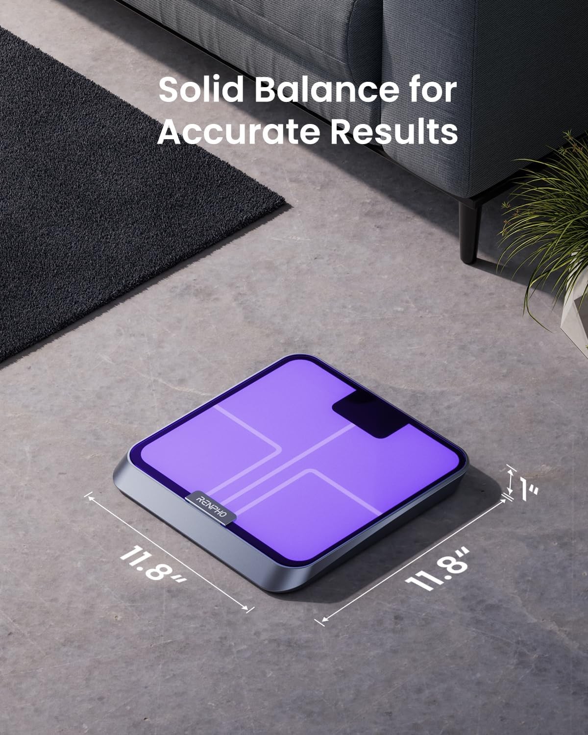 Digital Body Weight Bathroom Scale with Step-on Technology Battery Powered Gift