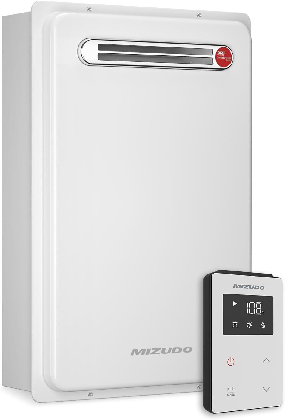 MIZUDO Natural Gas Tankless Water Heater 5.1 GPM 120,000 BTU CSA Outdoor – USED