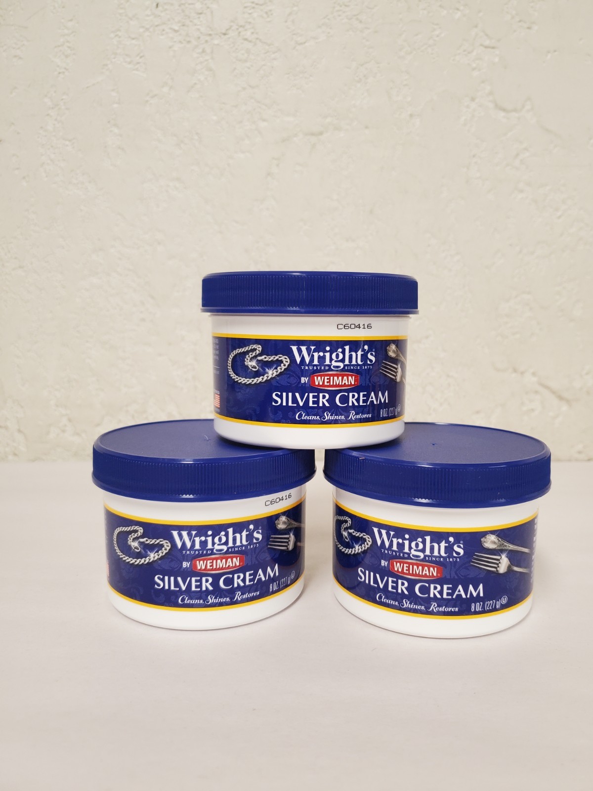 *Lot of 3* Wright’s 8 oz. Silver Polish Cream (Model: 014) *Free Shipping*