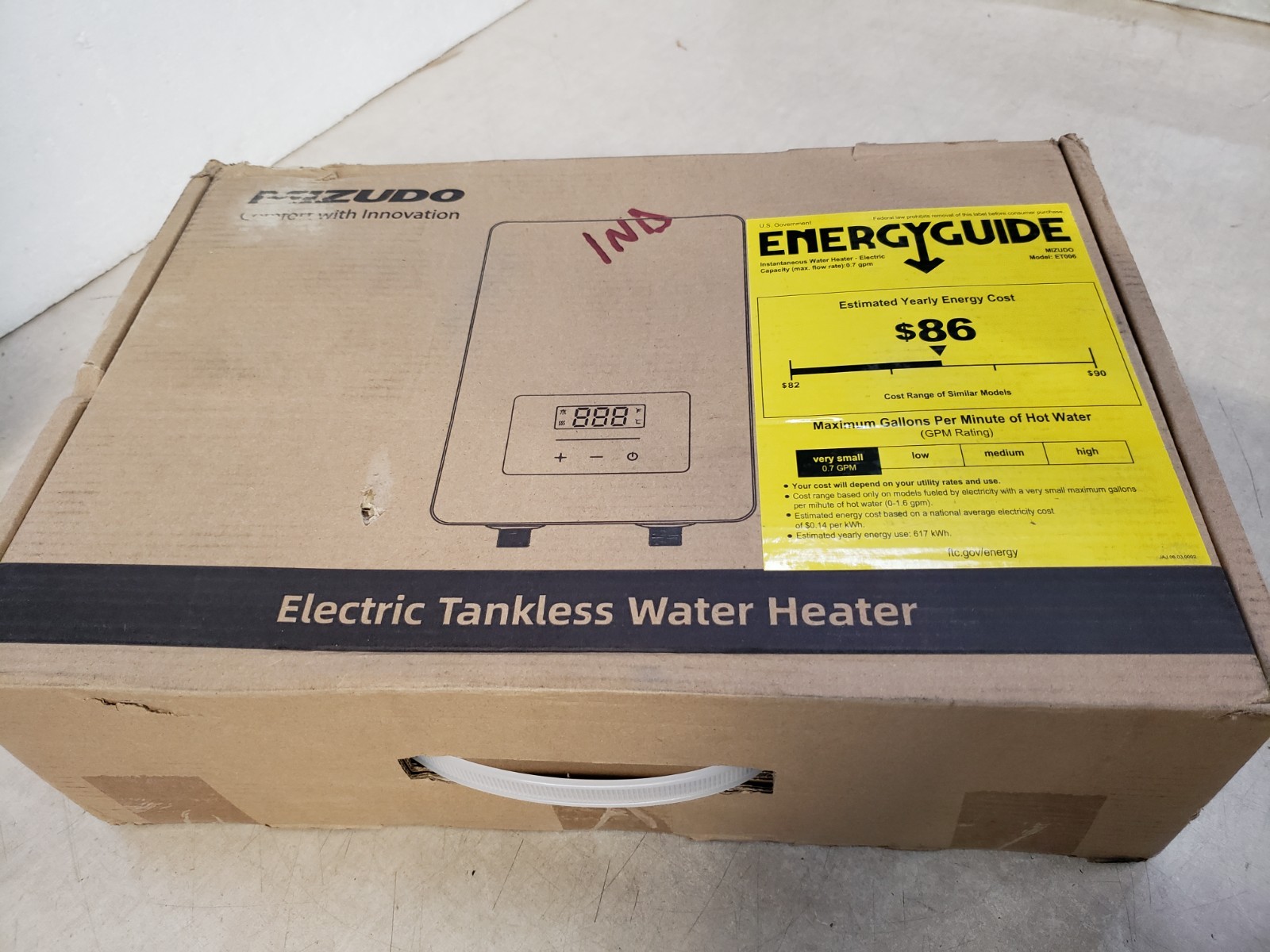 MIZUDO 6500W Tankless Water Heater Electric 240V On Demand Hot Water Boiler