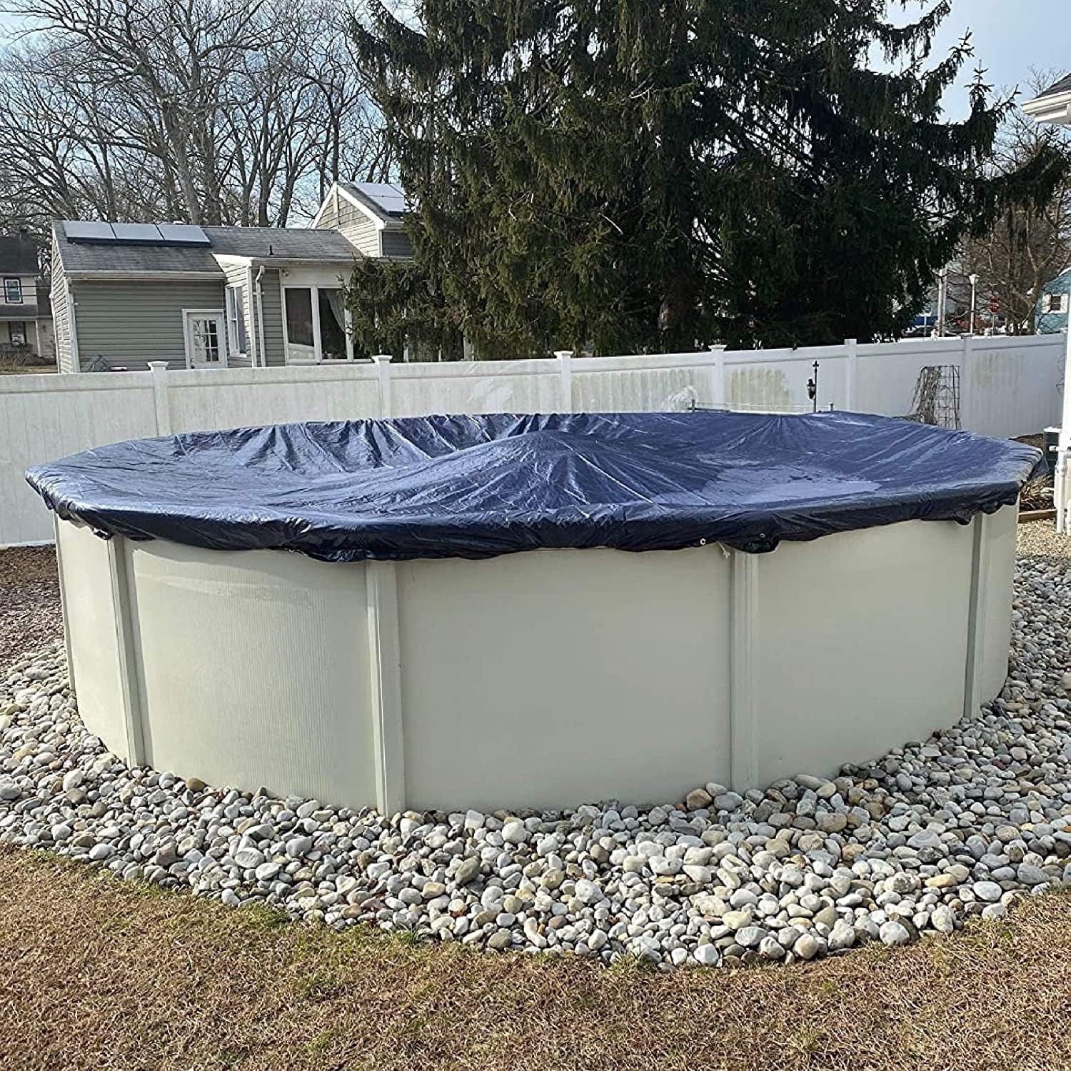 24’ Ft. Premium round Pool Winter Cover for above Ground Pools – 10-Year Warrant