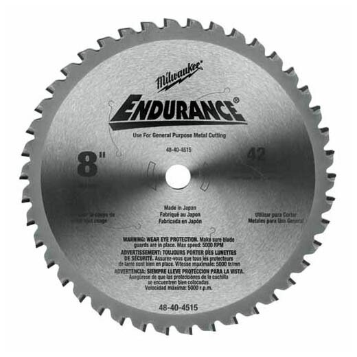 Milwaukee 48-40-4515 8 in. Metal & Stainless Cutting Circular Saw Blade, New