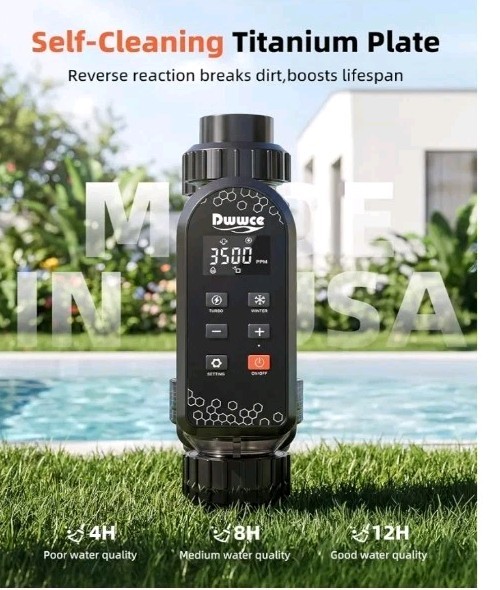 READ! Salt Water Pool Chlorinator System for 40000 Gallons Pool, Smart Wifi/app