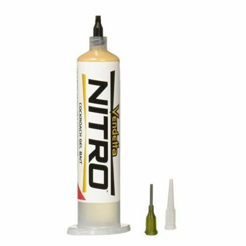 Nitro Vendetta Roach Cockroach Killer Gel Bait w/ IGR 4 Tubes+1 Plunger & 2 Tips