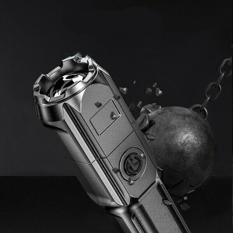 Rechargeable 990000LM LED Flashlight Tactical Police Super Bright Torch Zoomable