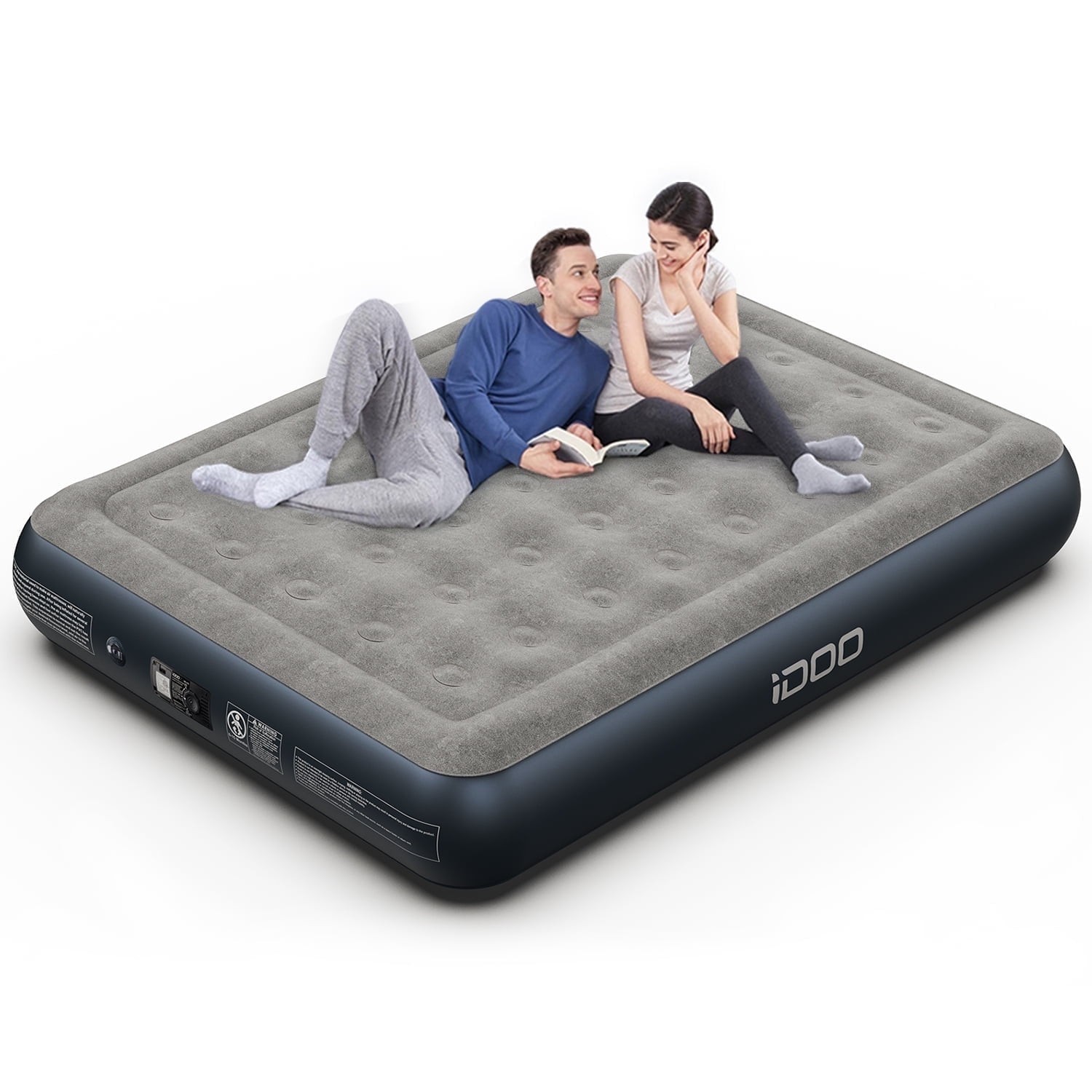 Air Mattress Inflatable Airbed with Built-in Pump for Guest Home Camping Travel
