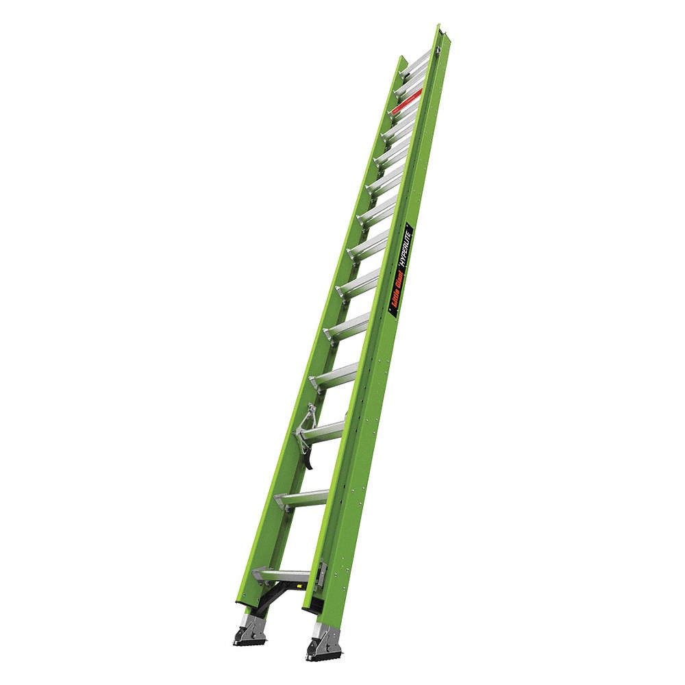 LITTLE GIANT Extension Ladder,300 lb. Cap.,Fiberglass 498Y82