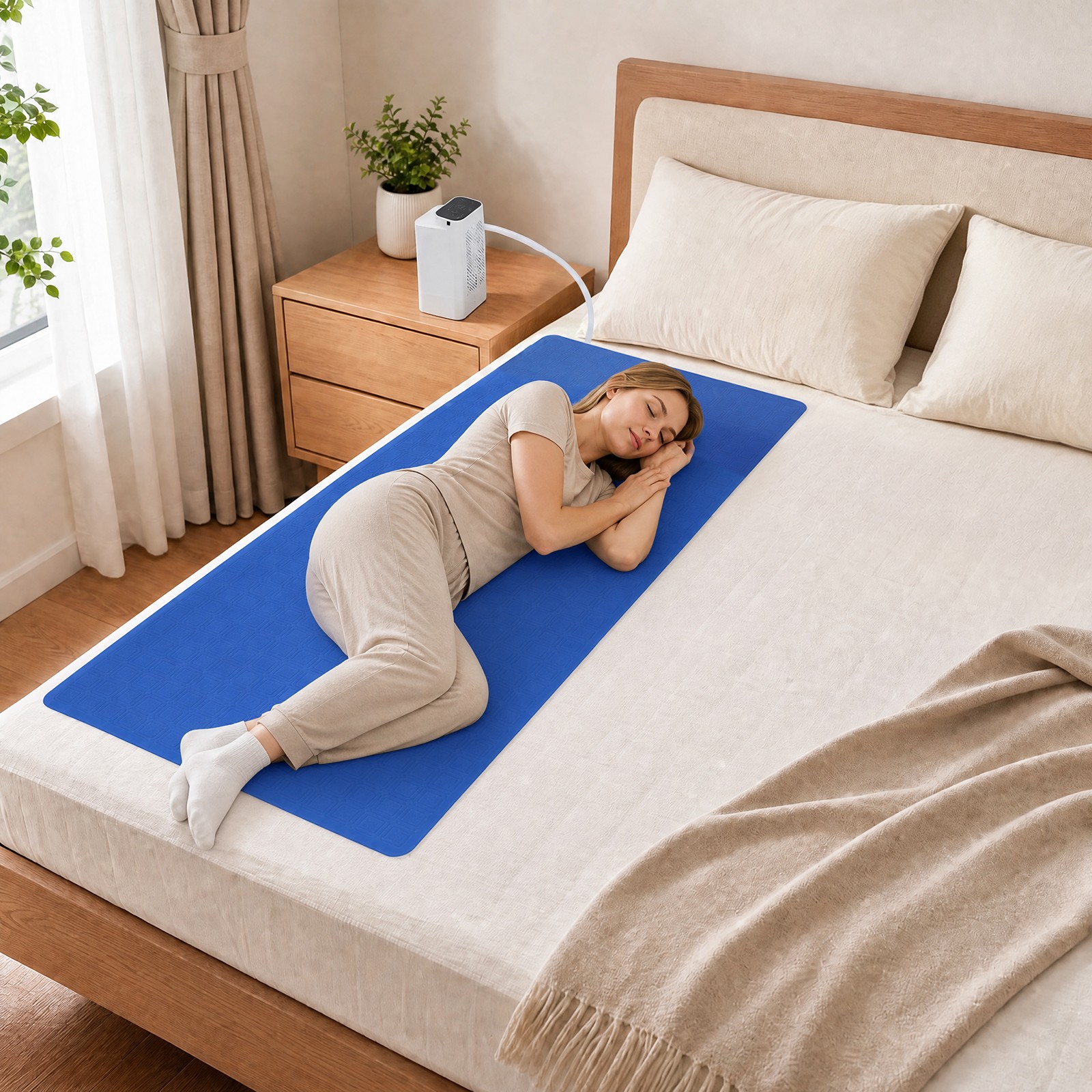 4.5L Bed Cooling System Water Bed Cooler Water Cooling Mattress Pad 160*70cm