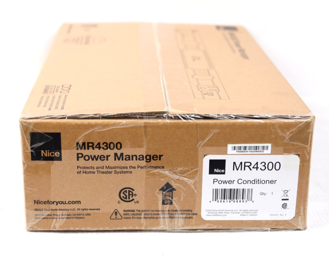Nice MR4300 8-Outlet Surge Protection Power Management w234