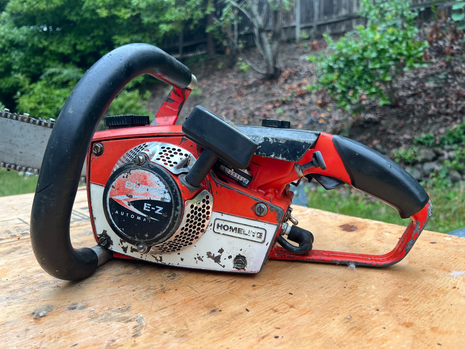 1974 Homelite Super EZ Automatic Chainsaw Powerhead Runs Port Chester NY USA