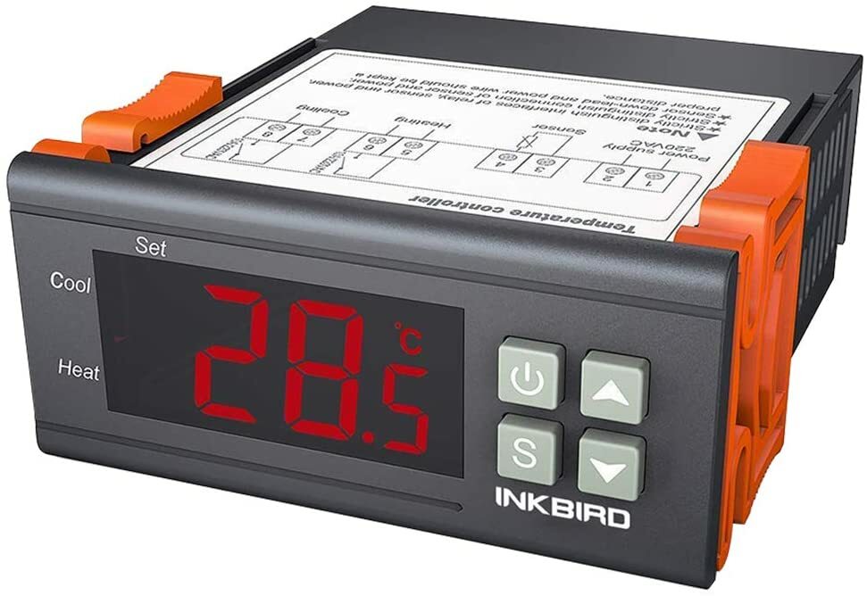 Inkbird Space Heater Fan Temperature Controller Freezer Breeding Greenhouse 12V