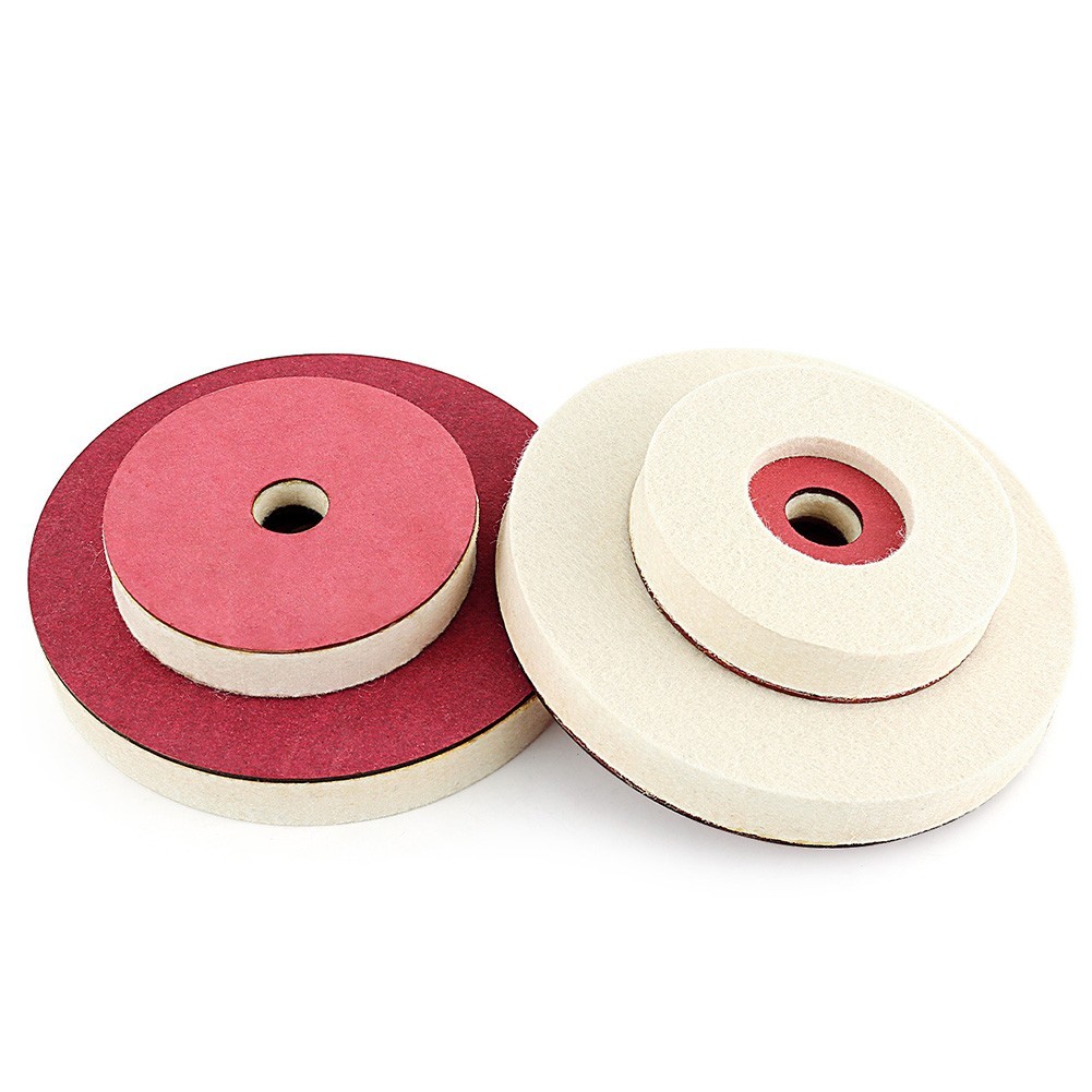 Thickened Wool Polishing Pad for Angle Grinder 115mm 4.5in Use on Glass