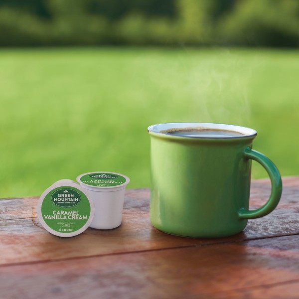 Green Mountain Coffee Roasters Caramel Vanilla Cream Coffee, K-Cups, 24 Count