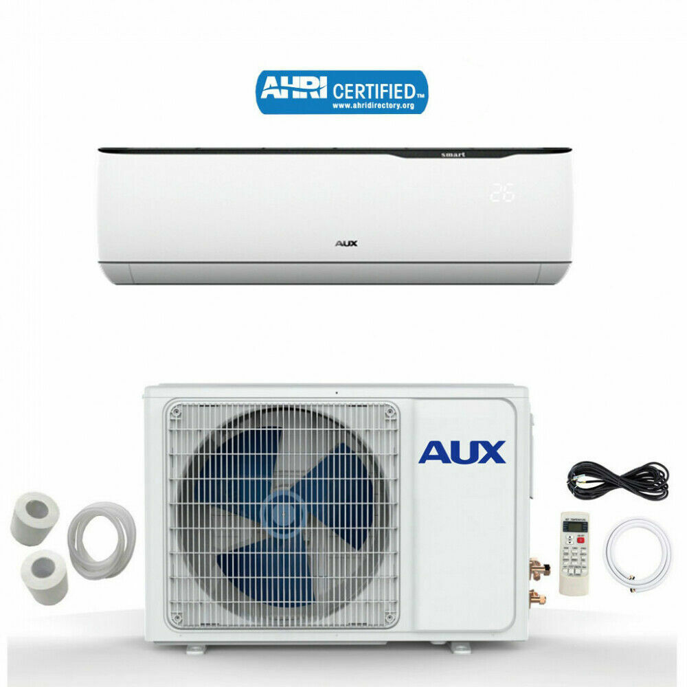 12000 BTU Ductless Air Conditioner Heat Pump Mini Split no WIFI 1 Ton 12 ft Kit