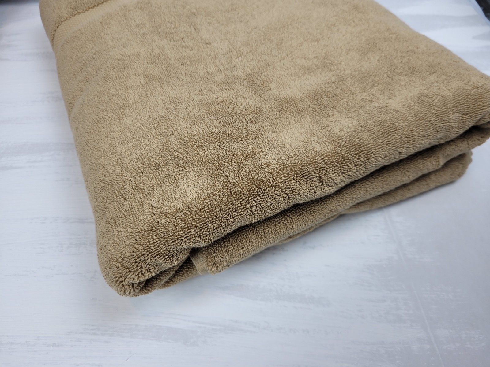 Restoration Hardware 802-Grams Turkish Cotto Bath Sheet Towel 40x70in Wheat NWOT