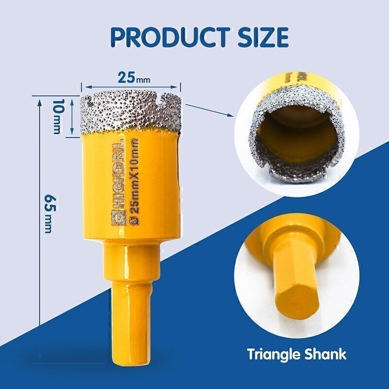 1pc 20-65mm Diamond Drilling Bits Core Bit Hole Saw Cutter Ceramic Marble Tile