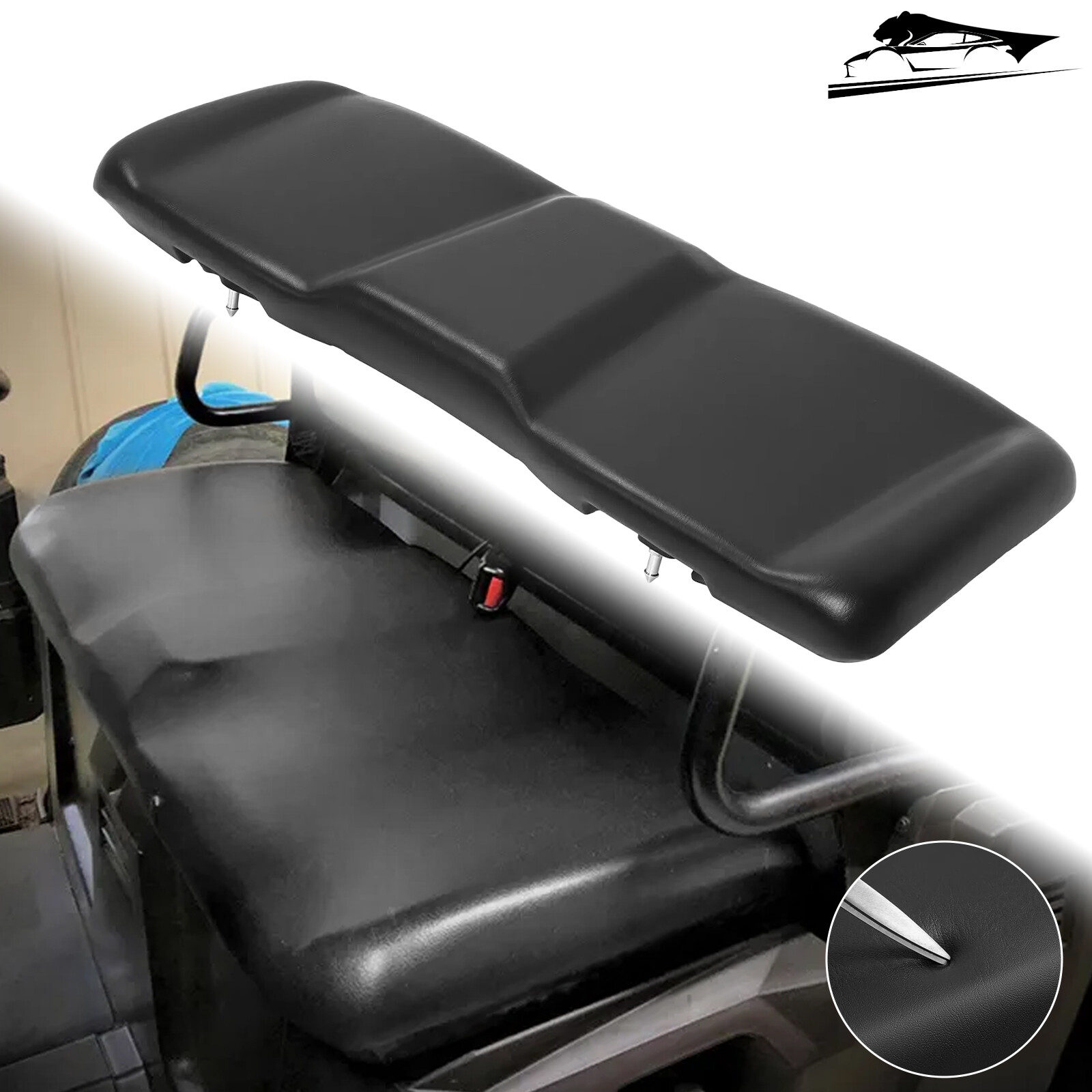 Black Lower Seat Bottom Cushion Replacement For Polaris Ranger 500 570 2016-2019