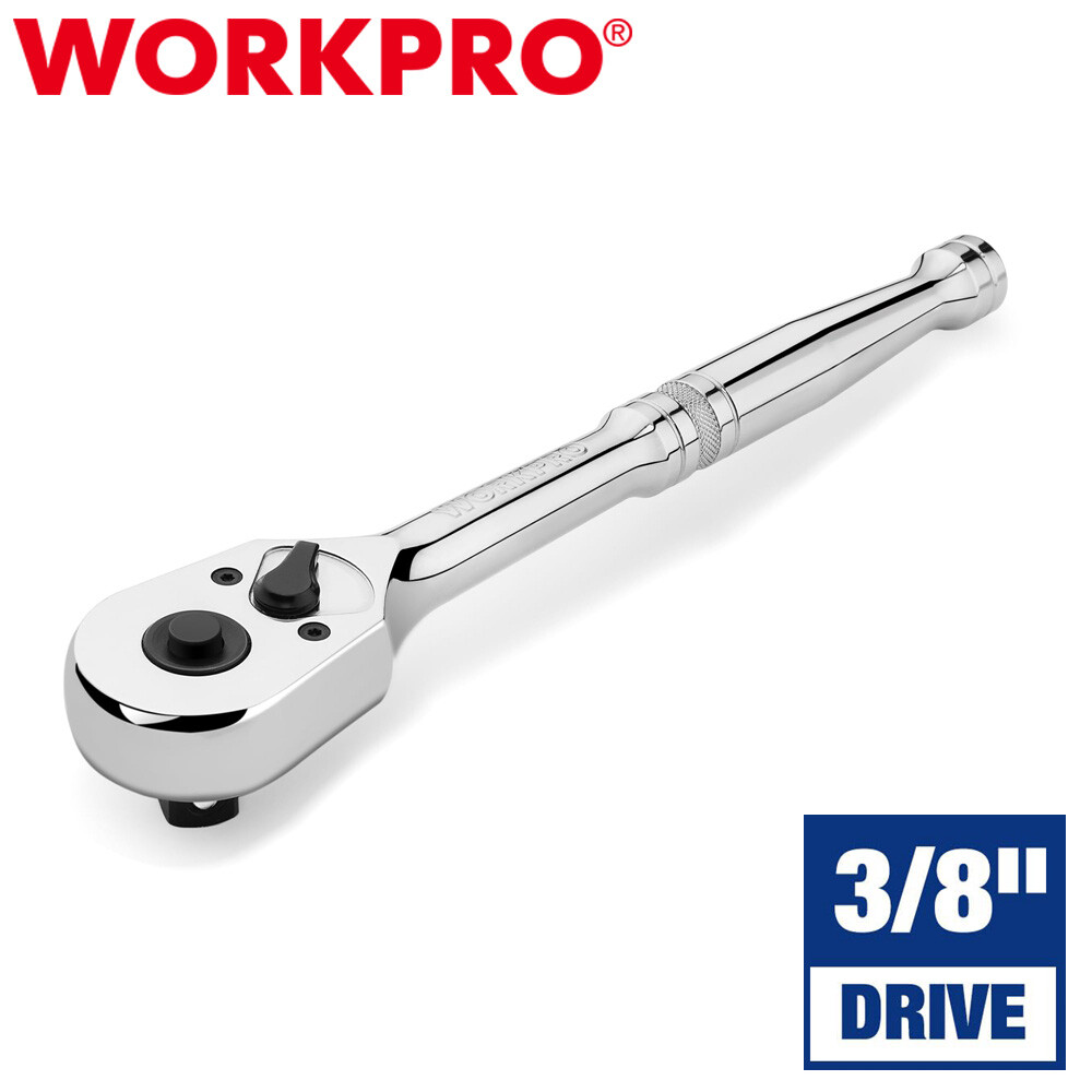 WORKPRO 3/8″ Drive Ratchet Handle Quick-Release Reversible Ratchet Sets 72-Tooth